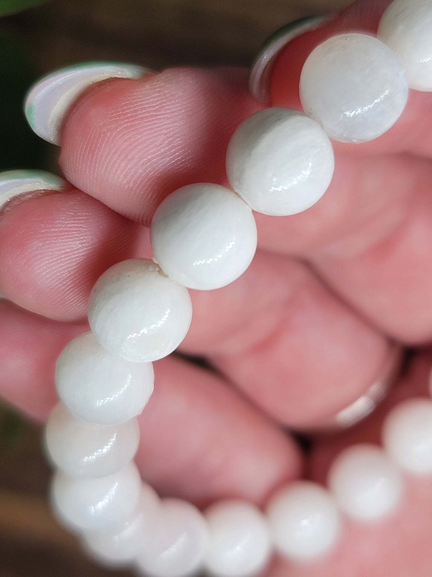 6mm Selenite Bracelet: Pure Cleansing and Spiritual Clarity