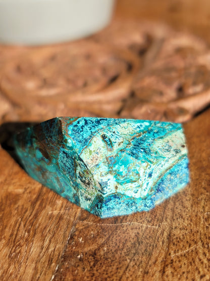 Azurite Chrysocolla Polished Freeform: Harmonious Blend of Tranquility and Insight