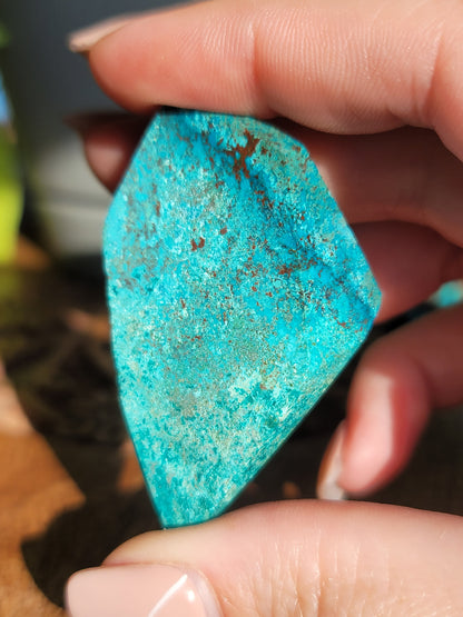 Azurite Chrysocolla Polished Freeform: Harmonious Blend of Tranquility and Insight