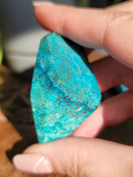Azurite Chrysocolla Polished Freeform: Harmonious Blend of Tranquility and Insight