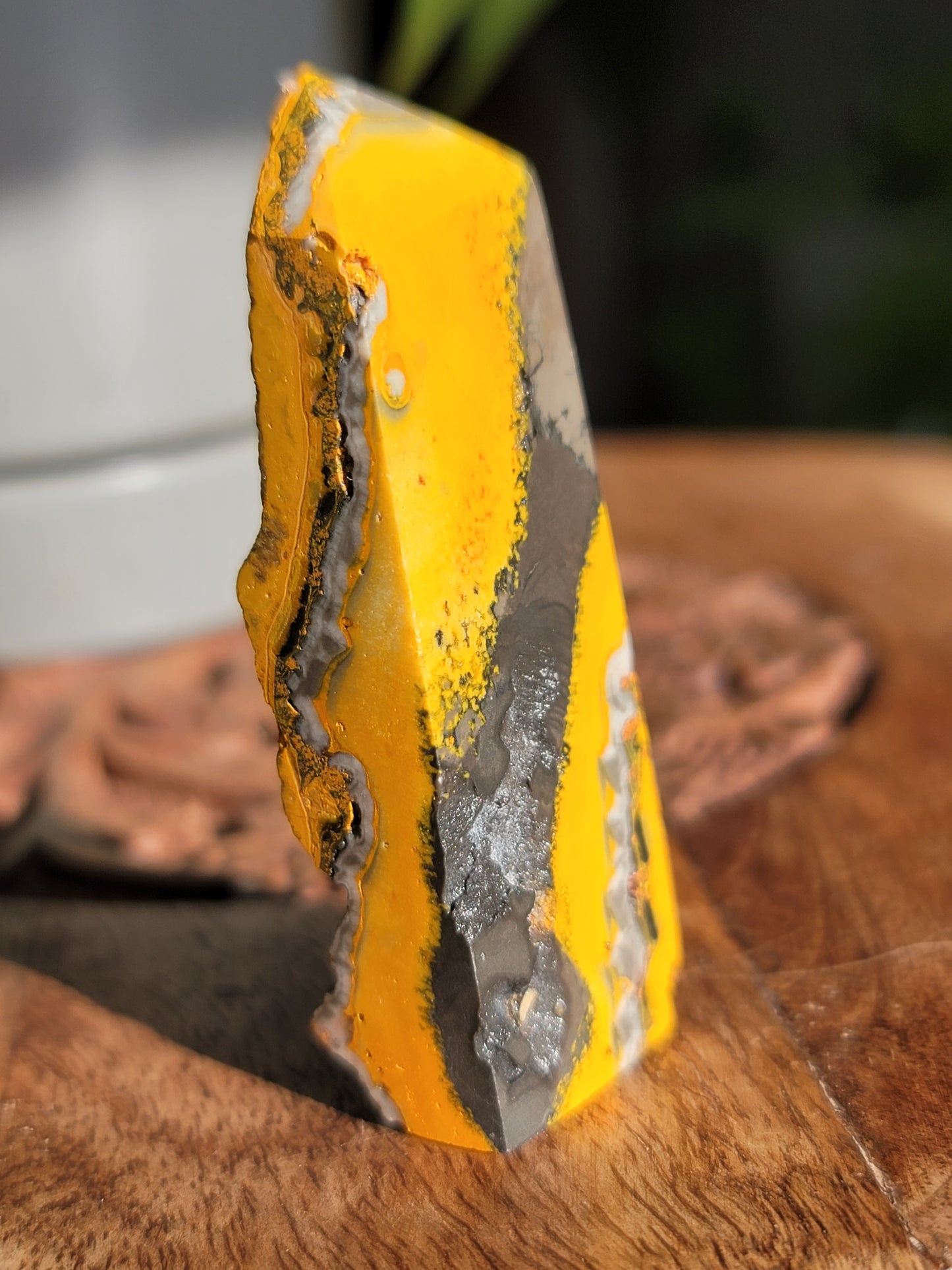 Bumble Bee Jasper Tower: Vibrant Energy and Joyful Transformation