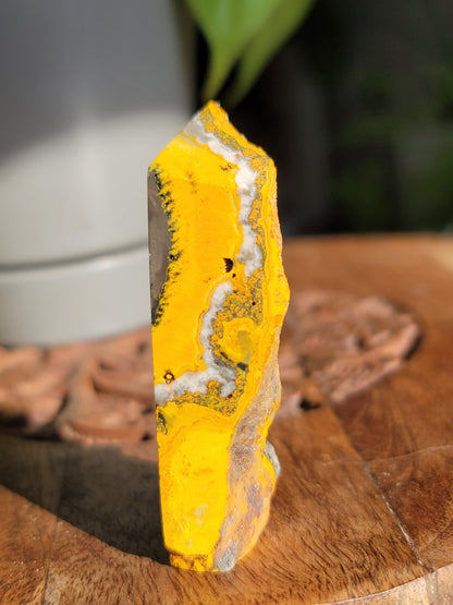 Bumble Bee Jasper Tower: Vibrant Energy and Joyful Transformation