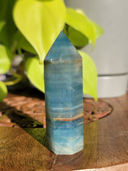 Blue Onyx Point: Serene Strength in Petite Form