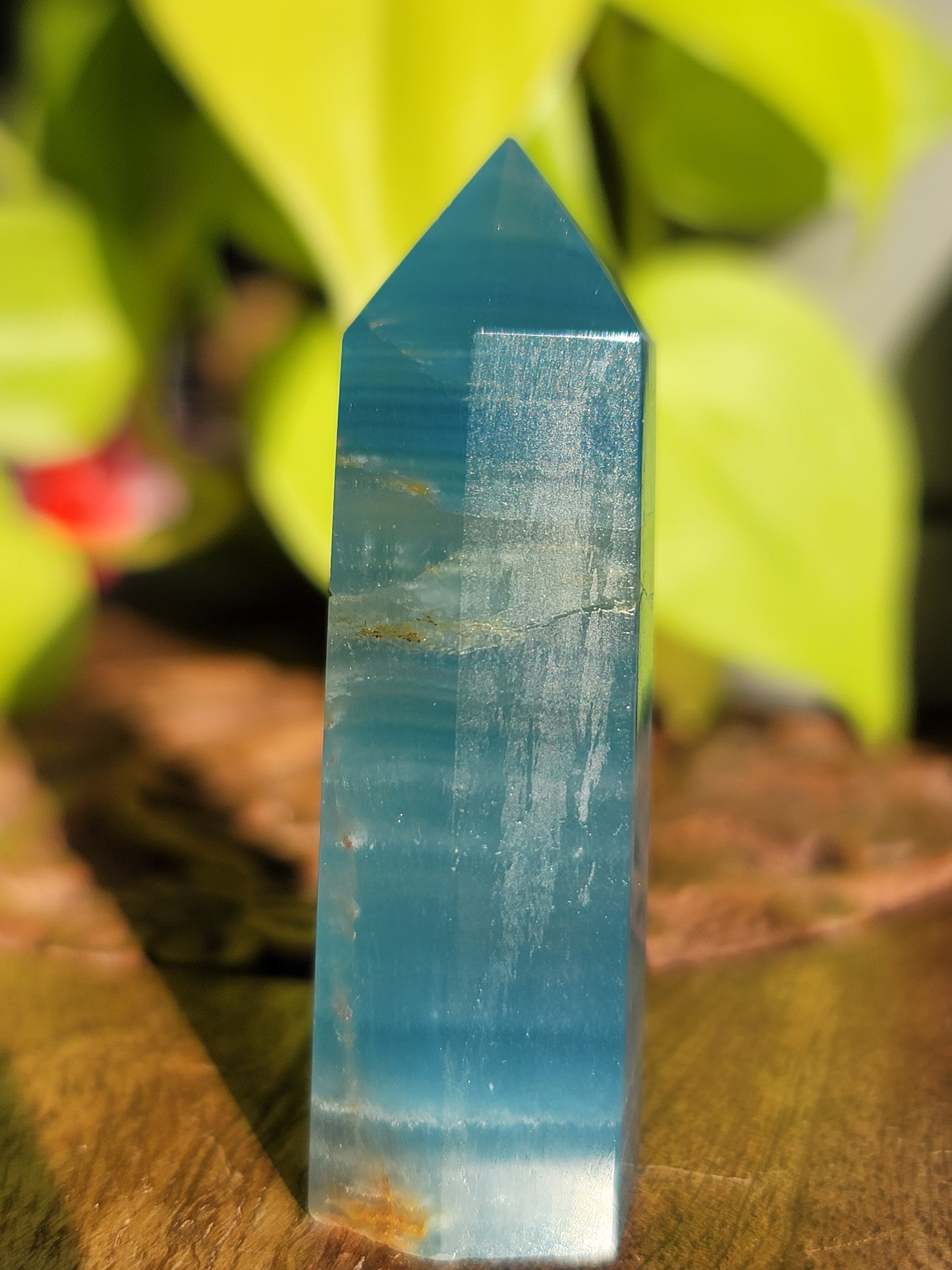 Blue Onyx Point: Serene Strength in Petite Form