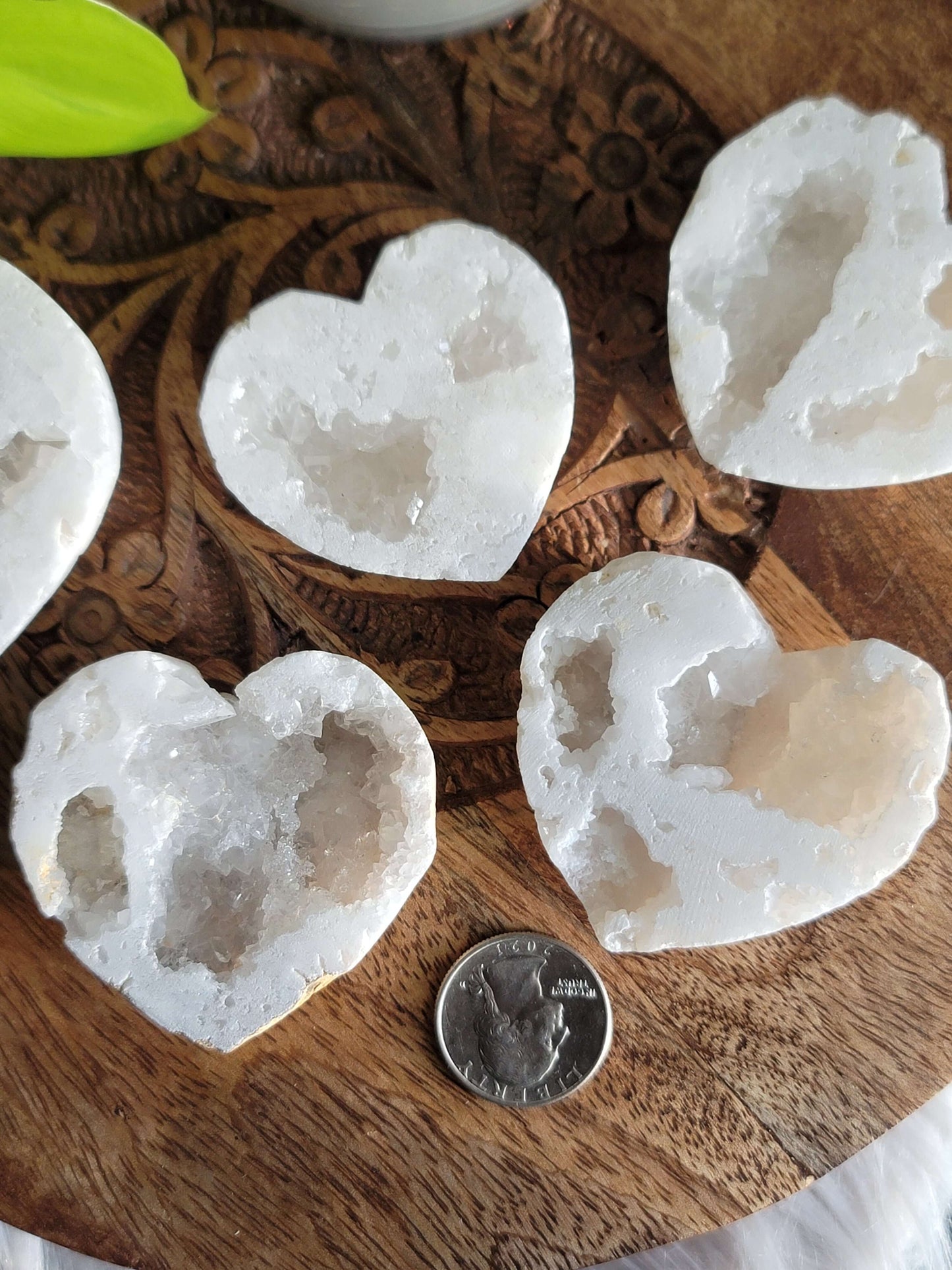 Morocco Druzy Heart: Radiant Elegance and Inner Harmony