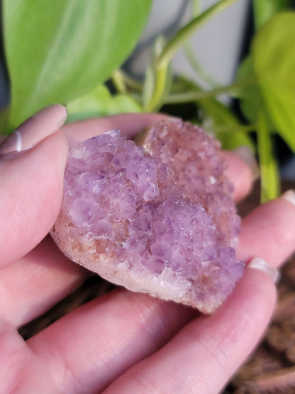 Purple Druzy Heart: Sparkling Serenity and Emotional Healing
