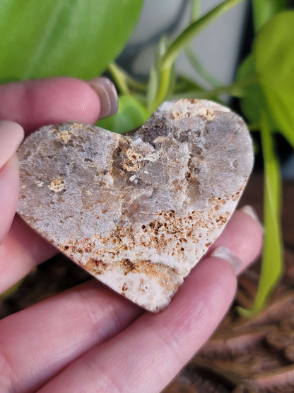 Purple Druzy Heart: Sparkling Serenity and Emotional Healing