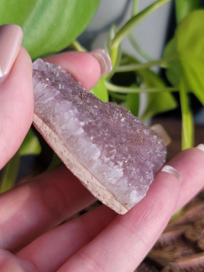 Purple Druzy Heart: Sparkling Serenity and Emotional Healing