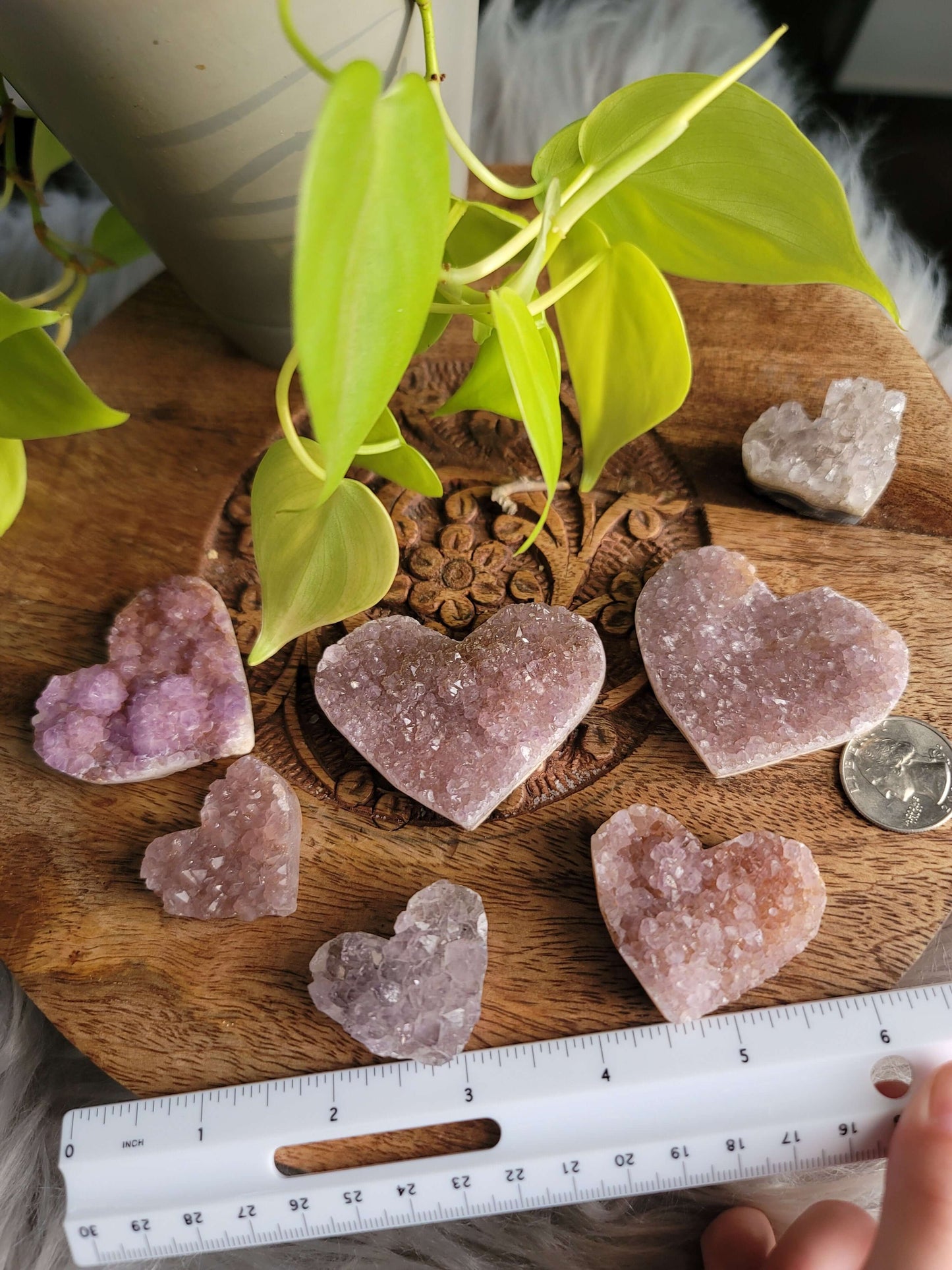 Purple Druzy Heart: Sparkling Serenity and Emotional Healing