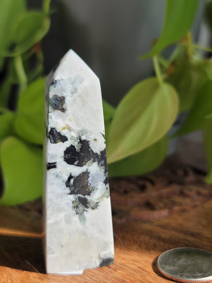 Rainbow Moonstone Tower: A Beacon of Intuitive Light and Protection