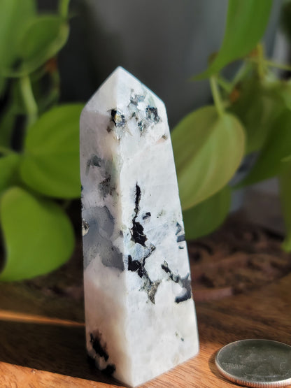 Rainbow Moonstone Tower: A Beacon of Intuitive Light and Protection