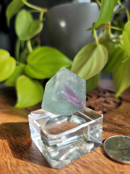 Fluorite Mineral Cube: Nature's Geometric Elegance