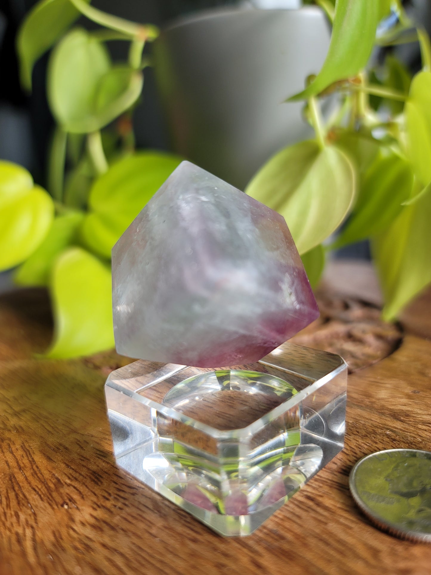 Fluorite Mineral Cube: Nature's Geometric Elegance