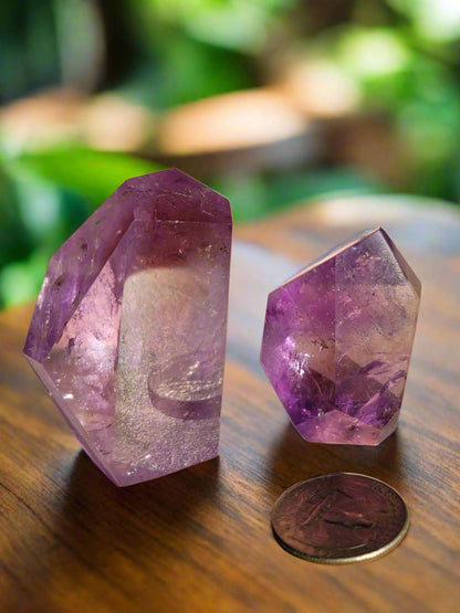 Rainbow Amethyst Freeform: Spectrum of Serenity and Spiritual Enlightenment