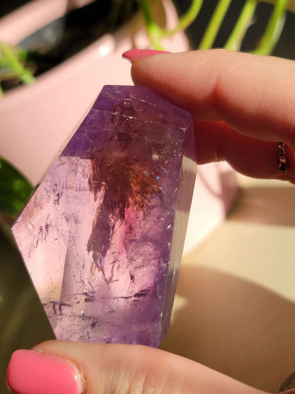 Rainbow Amethyst Freeform: Spectrum of Serenity and Spiritual Enlightenment