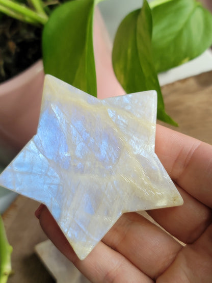 Moonstone Star: Celestial Illumination and Divine Feminine Energy