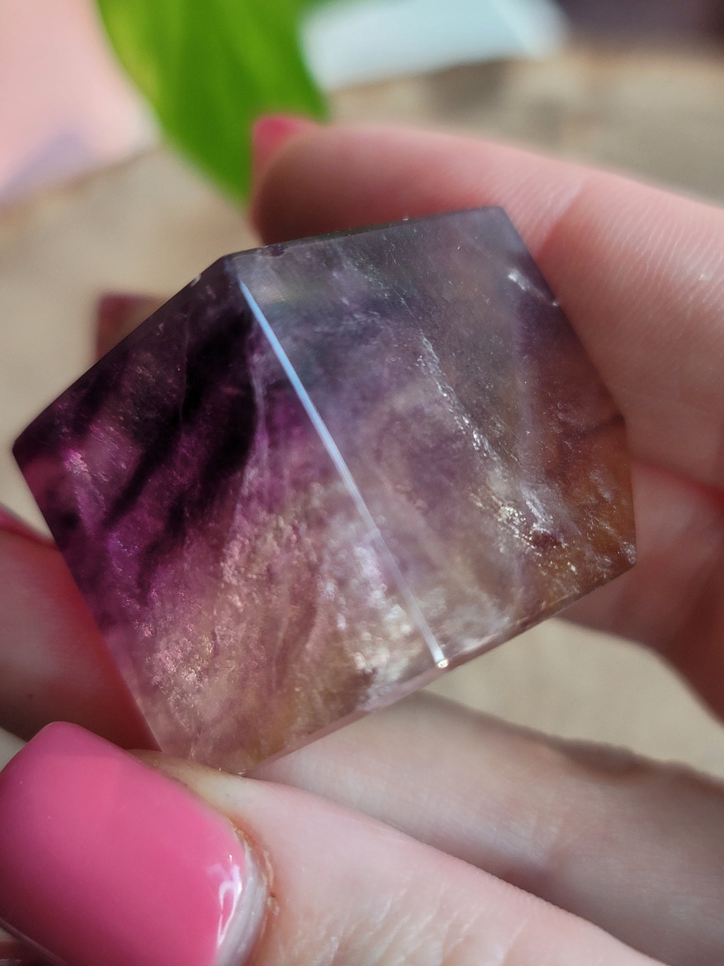 Fluorite Mineral Cube: Nature's Geometric Elegance