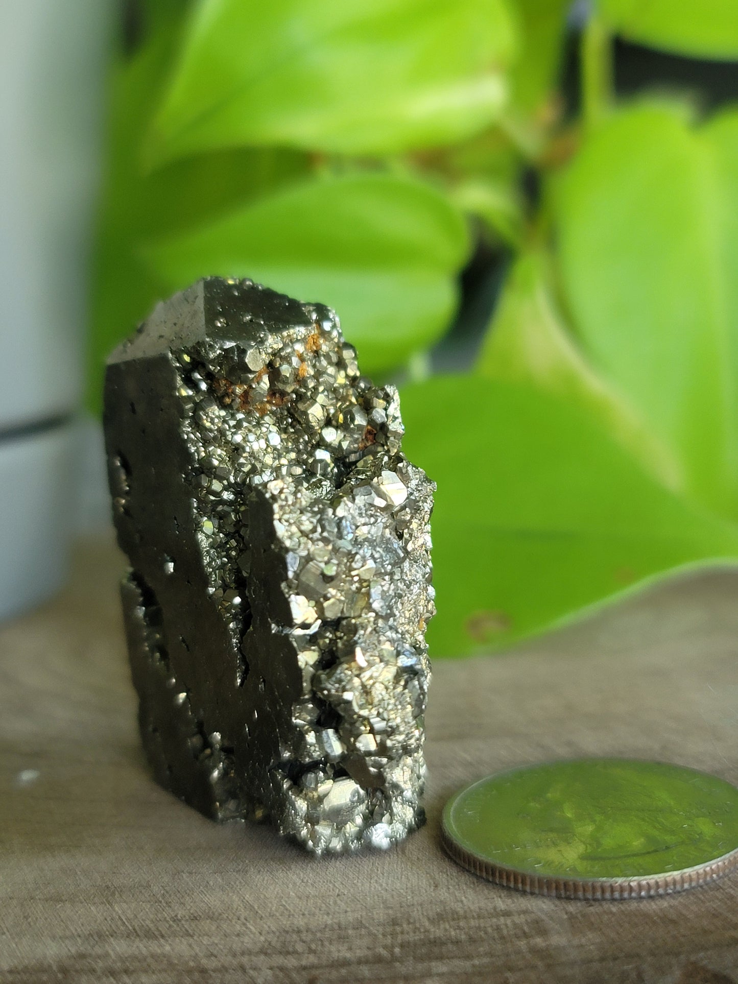 Pyrite Druzy Tower: Sparkling Shield of Abundance
