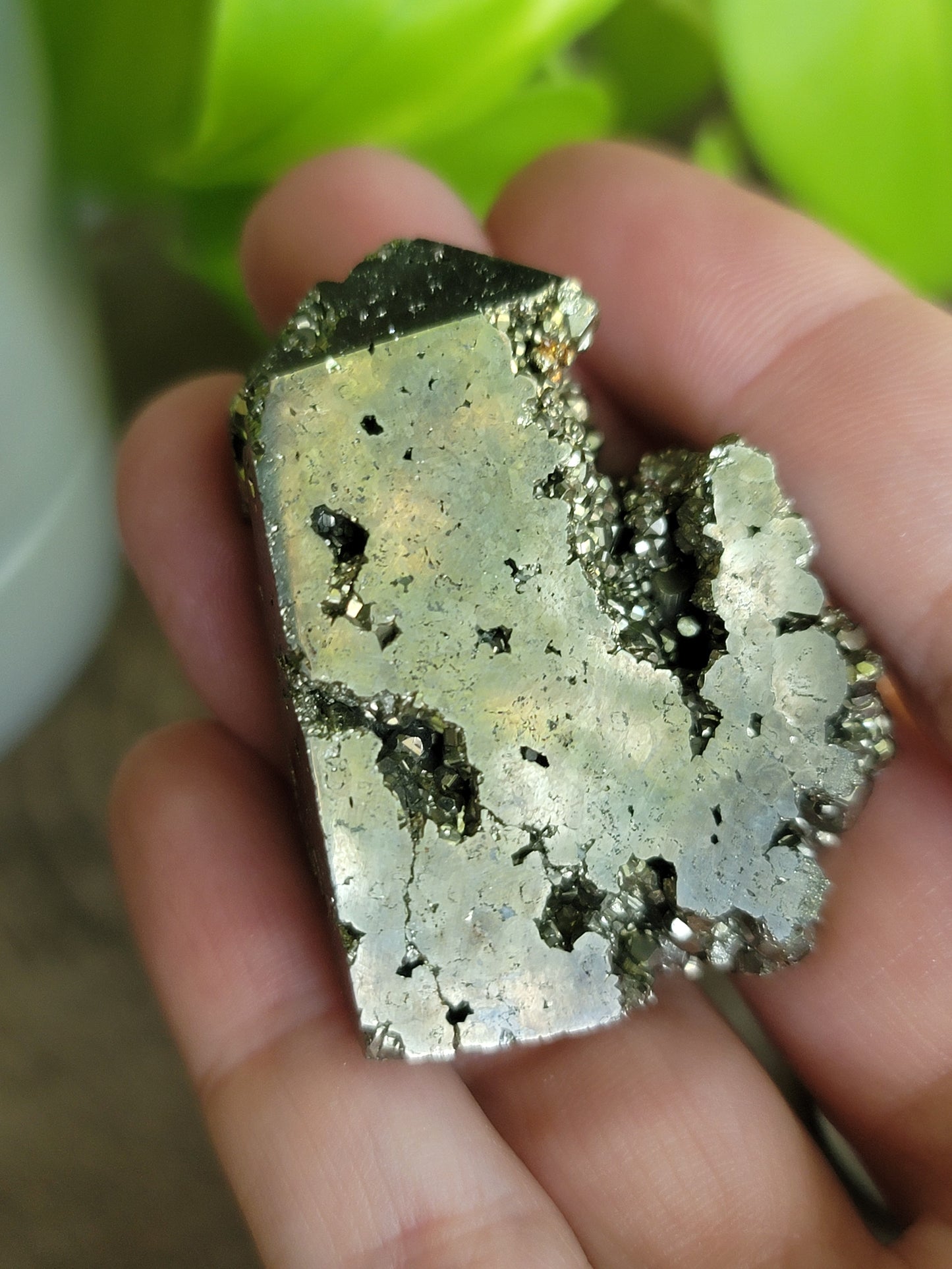 Pyrite Druzy Tower: Sparkling Shield of Abundance