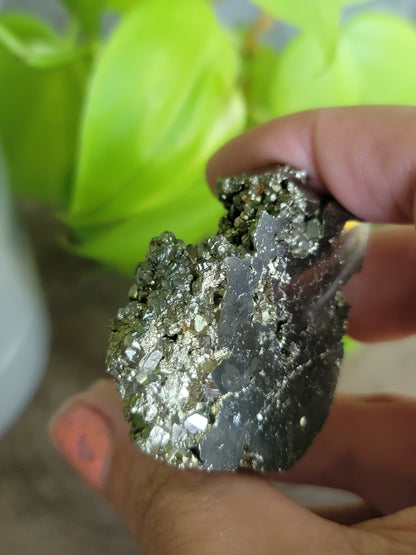 Pyrite Druzy Tower: Sparkling Shield of Abundance
