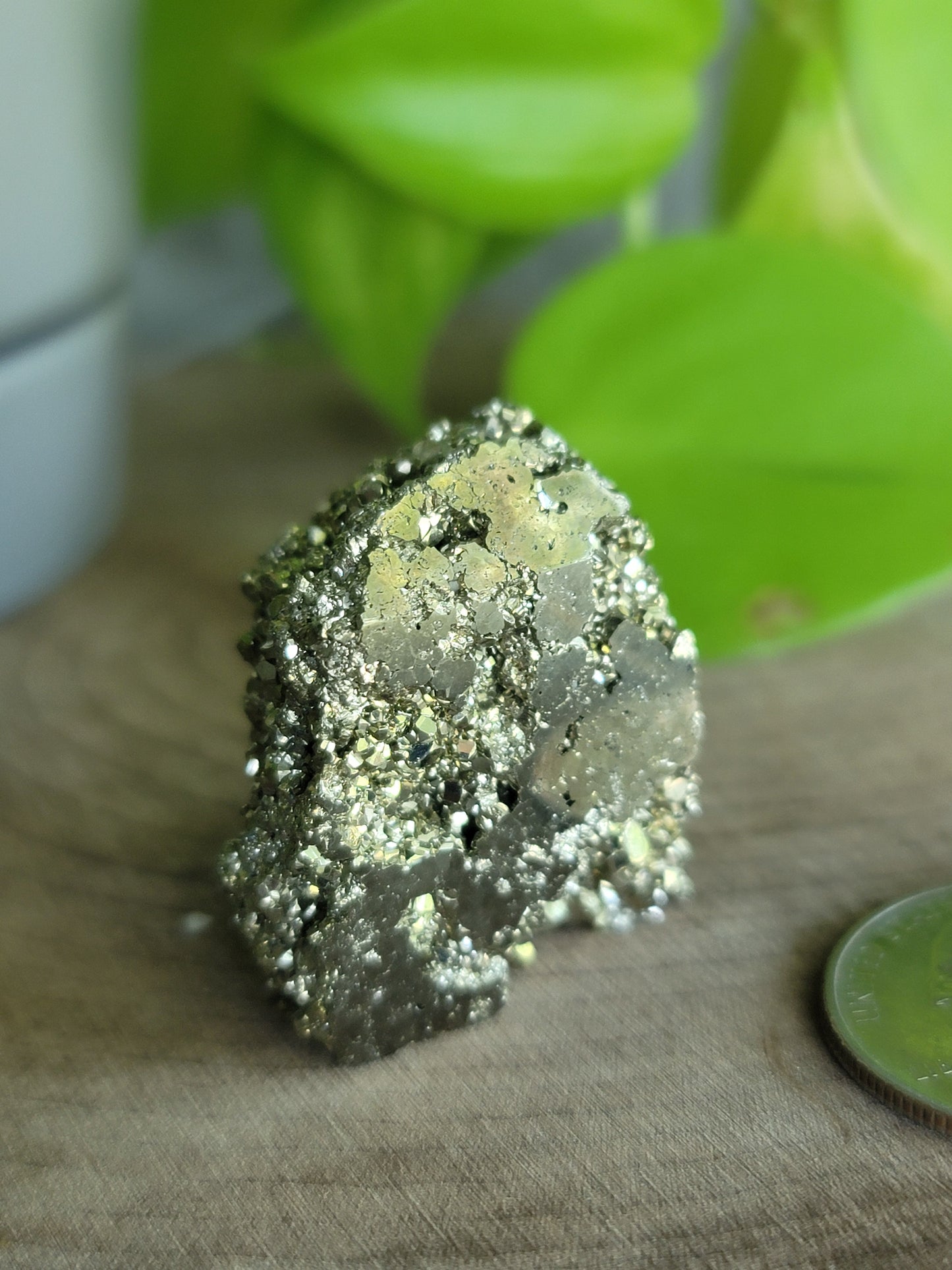 Pyrite Druzy Tower: Sparkling Shield of Abundance