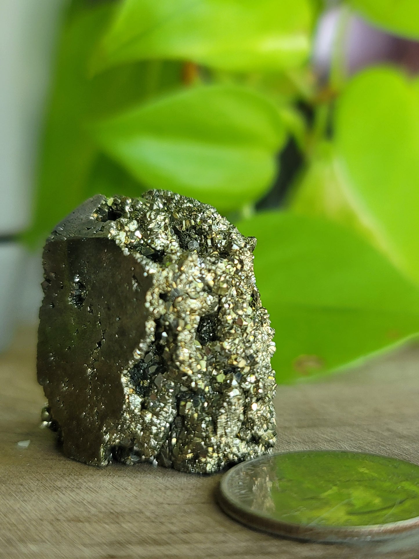 Pyrite Druzy Tower: Sparkling Shield of Abundance
