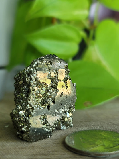 Pyrite Druzy Tower: Sparkling Shield of Abundance