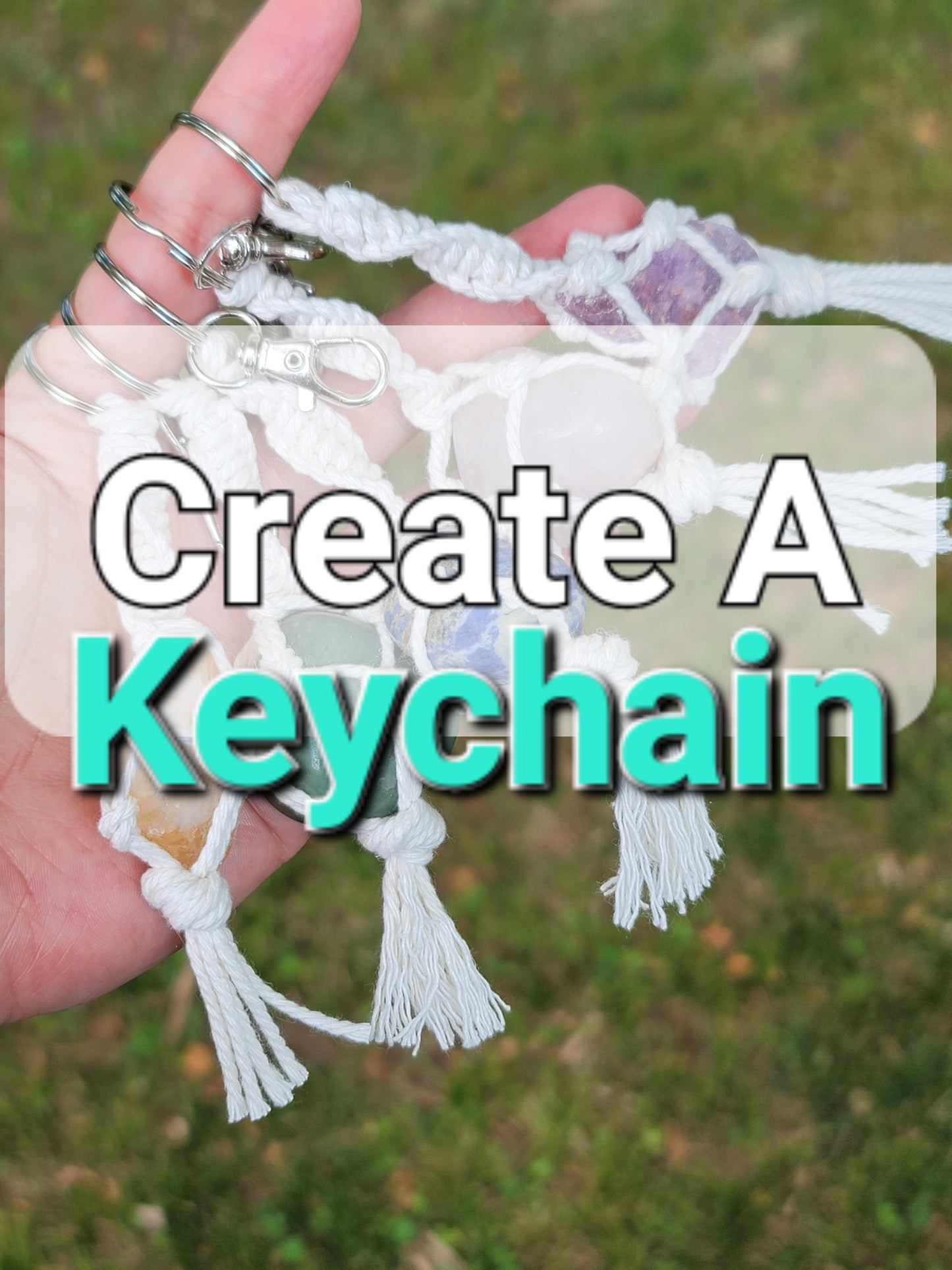 Create Your Own Crystal Keychain with Charms: Handmade Elegance and Positive Energy