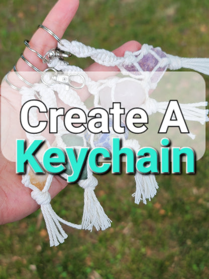 Create Your Own Crystal Keychain with Charms: Handmade Elegance and Positive Energy