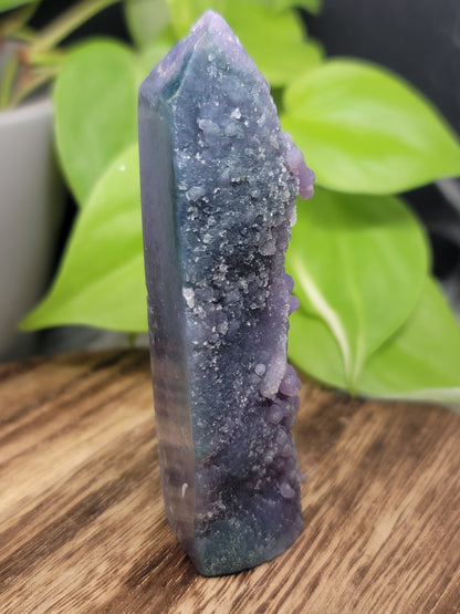 Grape Agate Tower – Intuition, Emotional Healing & Inner Peace