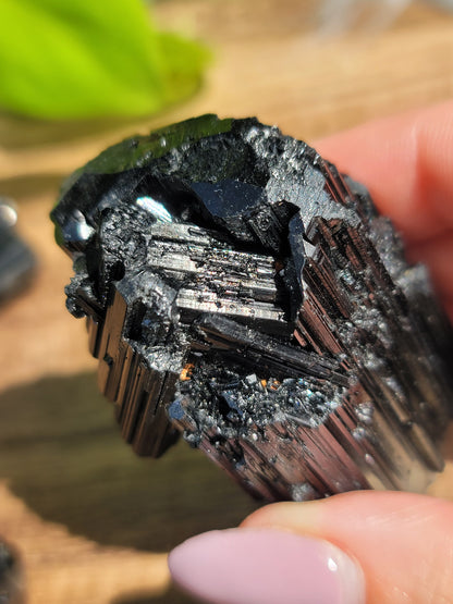 AAA High Grade Black Tourmaline: Grounding Protection and Energy Purification