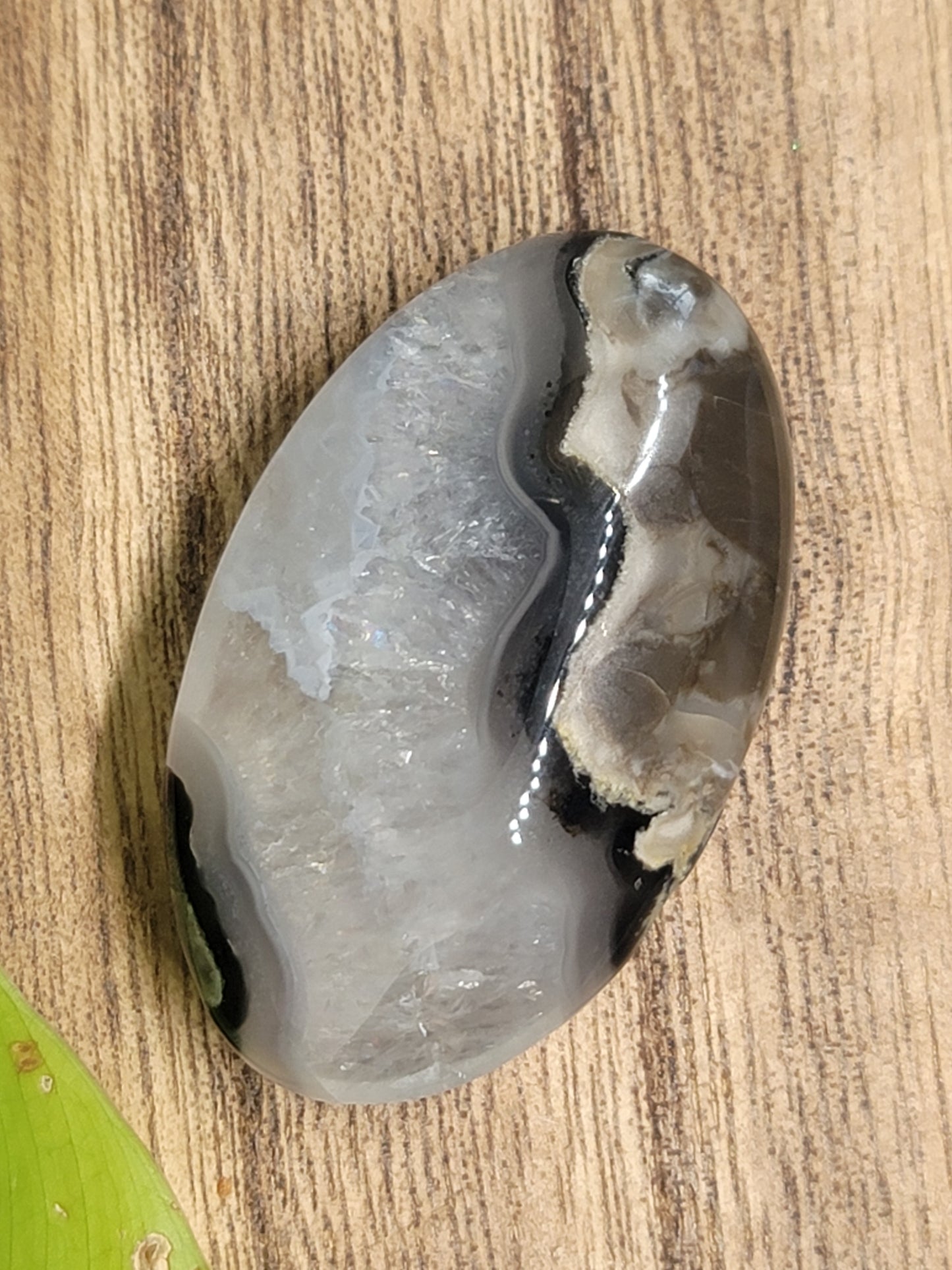 Volcanic Agate Palmstone: Grounding Energy and UV Reactive Magic