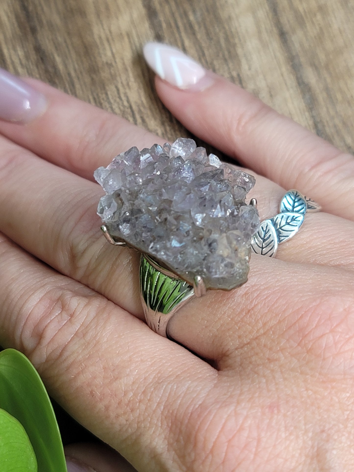 Druzy Quartz Specimen Ring: Sparkling Energy and Amplified Intentions