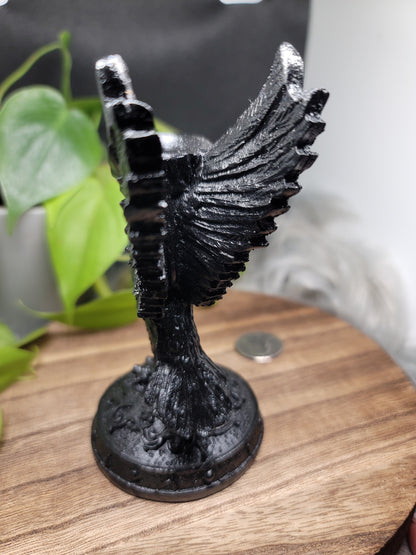Crow Sphere Holder: Mysterious Elegance and Protection