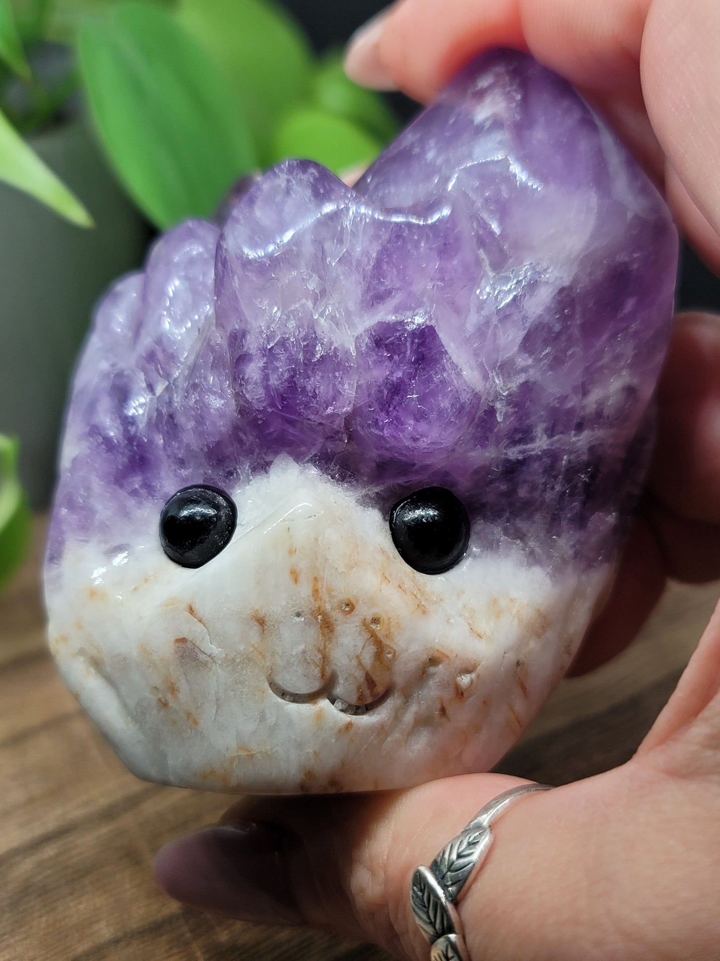 Amethyst Hedgehog: Natural Serenity and Protective Energy