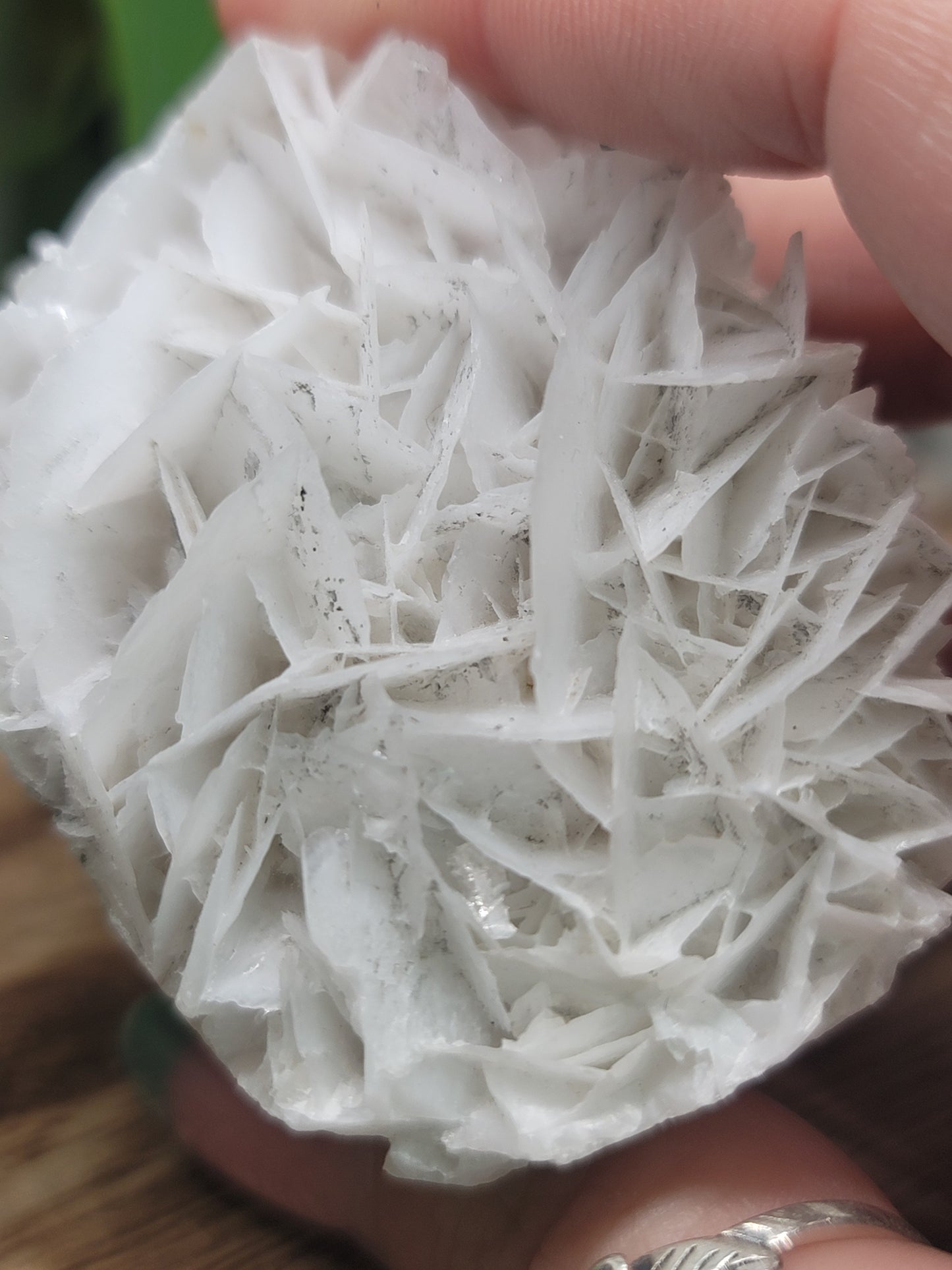 Rose Calcite Specimen UV Elephant Carving: Gentle Love and Radiant Energy