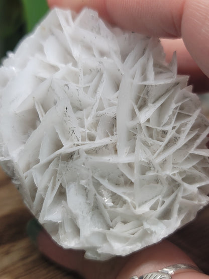 Rose Calcite Specimen UV Elephant Carving: Gentle Love and Radiant Energy