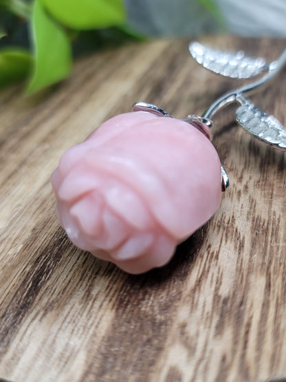 Mini Crystal Rose Carving – Self-Love, Strength & Renewal (6”)