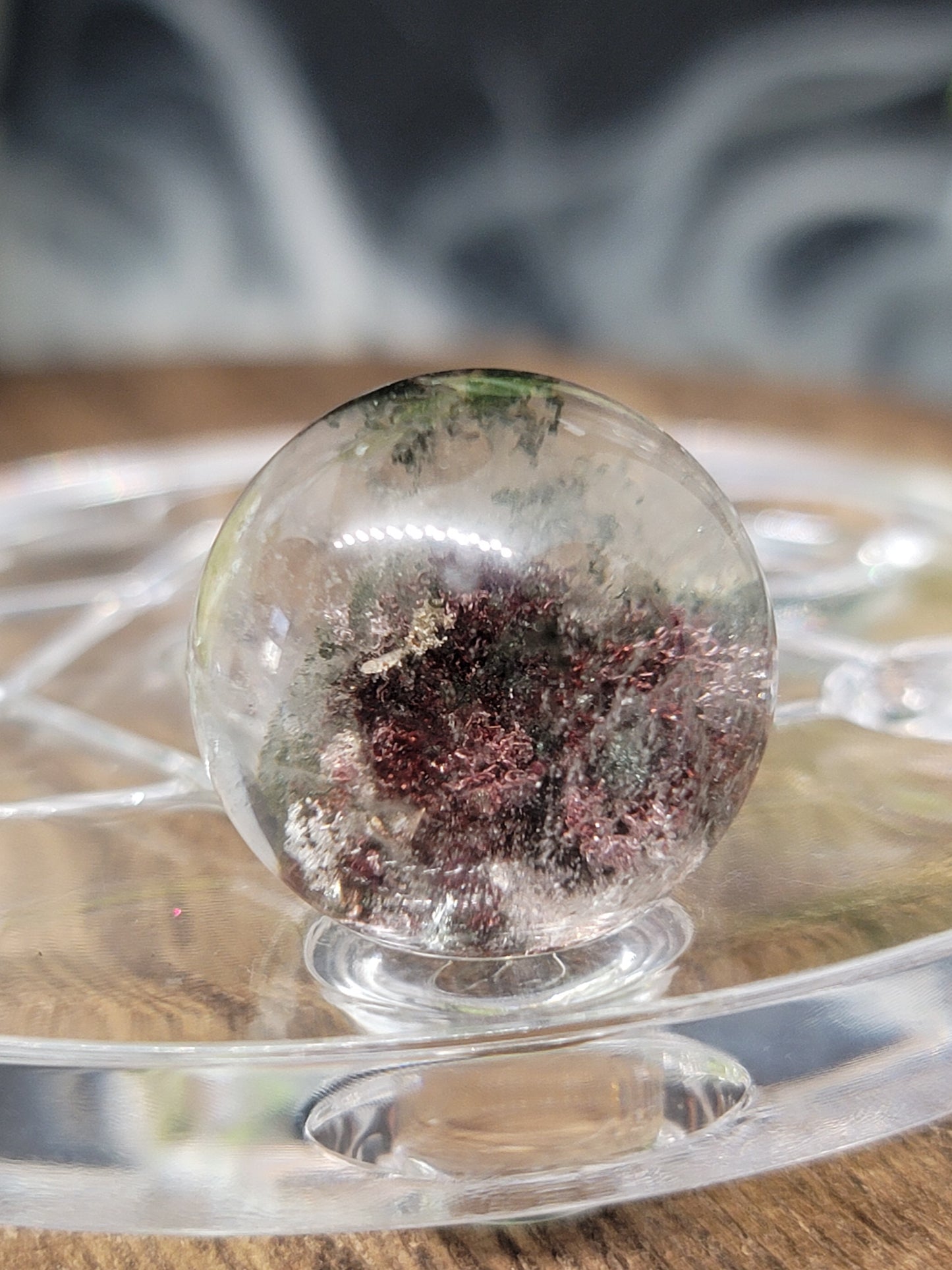 Garden Quartz Sphere: Nurturing Energy and Inner Growth