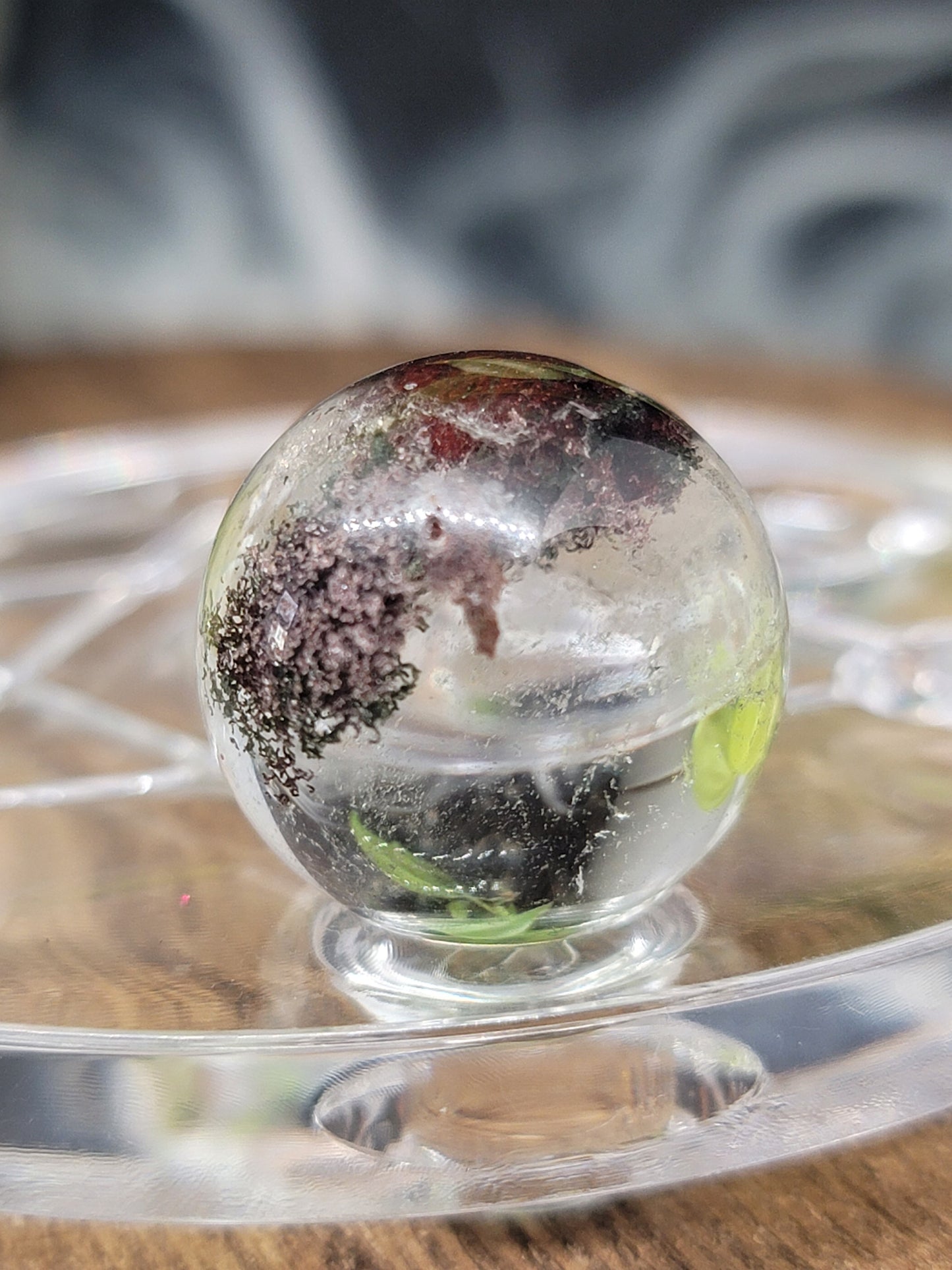 Garden Quartz Sphere: Nurturing Energy and Inner Growth