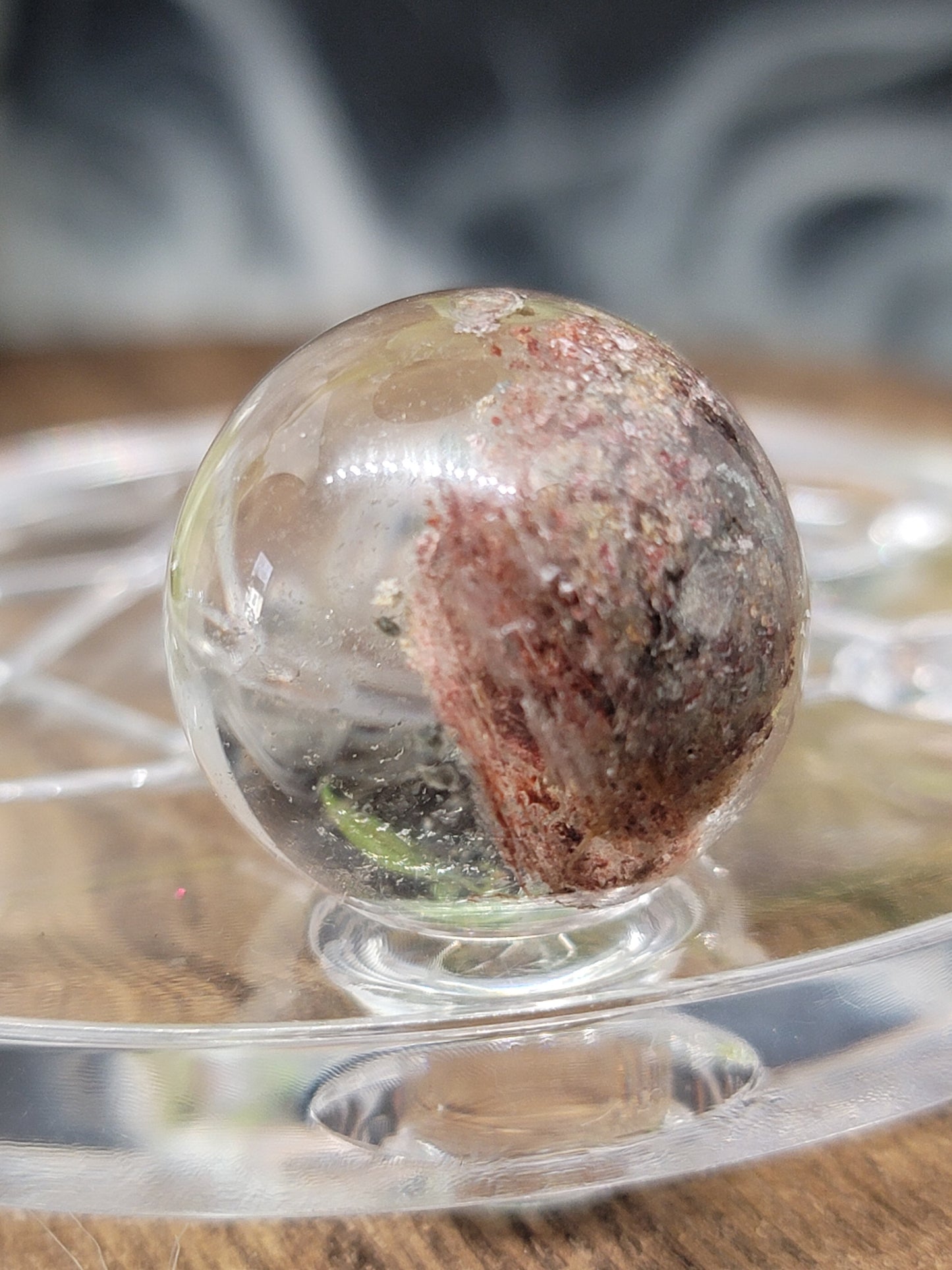 Garden Quartz Sphere: Nurturing Energy and Inner Growth