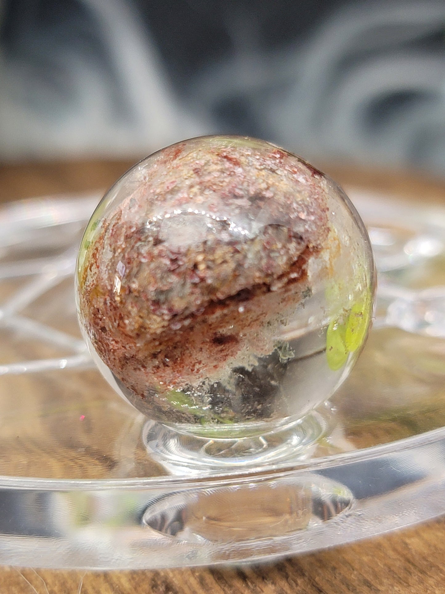 Garden Quartz Sphere: Nurturing Energy and Inner Growth