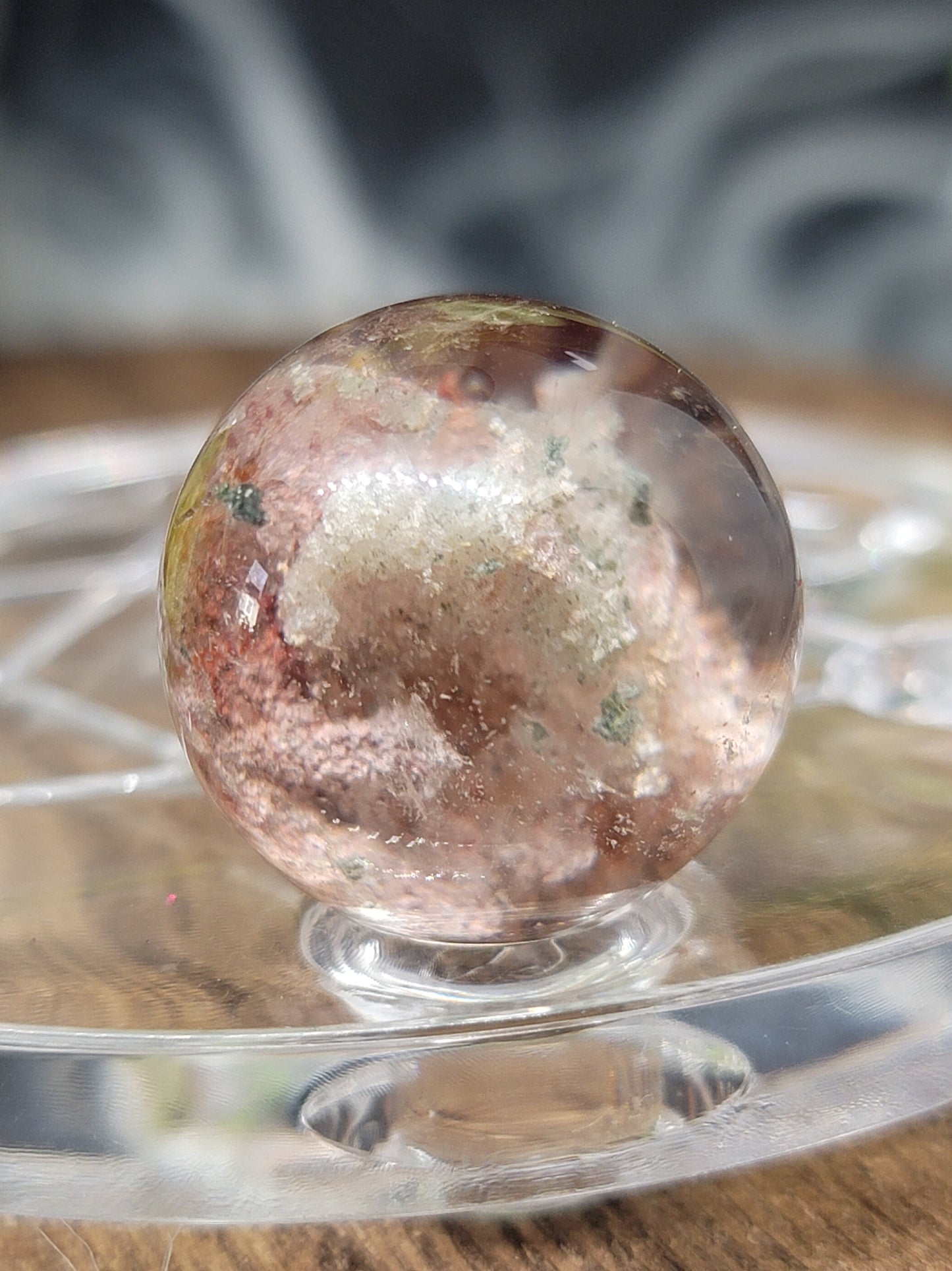 Garden Quartz Sphere: Nurturing Energy and Inner Growth