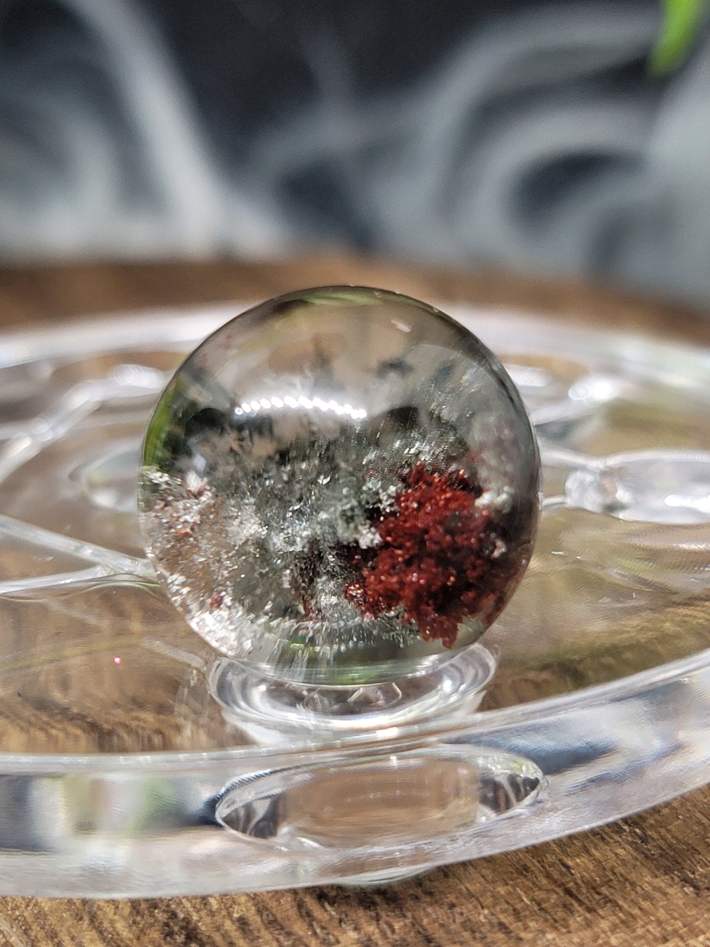 Garden Quartz Sphere: Nurturing Energy and Inner Growth