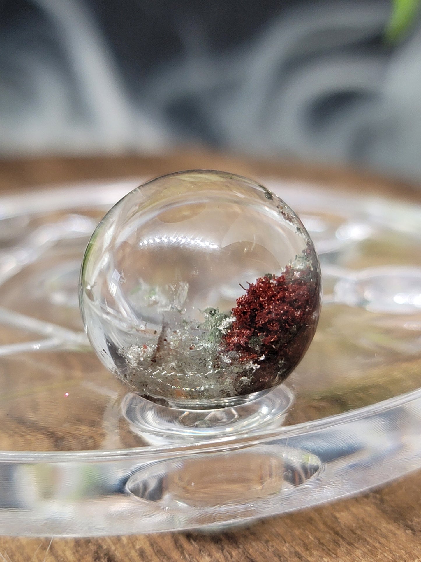 Garden Quartz Sphere: Nurturing Energy and Inner Growth