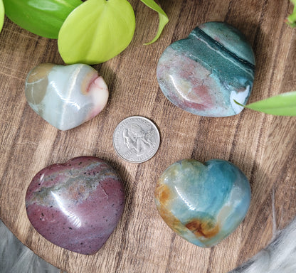 Ocean Jasper Hearts  – Joy, Healing & Emotional Flow