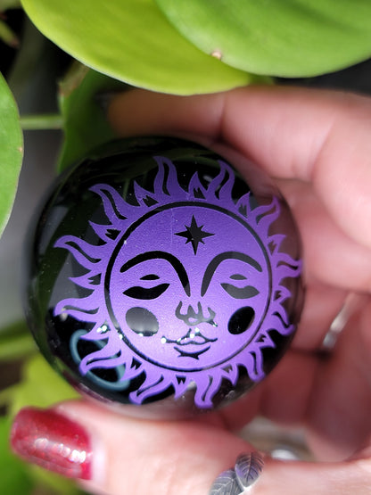 Obsidian Meditation Sphere: Grounding and Protection