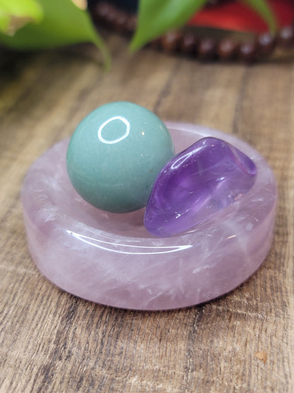 Rose Quartz Bowl – Love, Self-Care & Emotional Healing