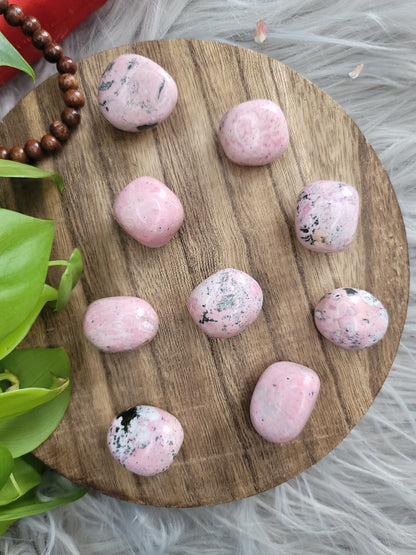 Rhodonite Tumble – Self-Love, Healing & Heart Strength