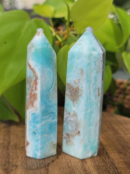 Hemimorphite Point for Communication Emotional Healing and Inner Truth